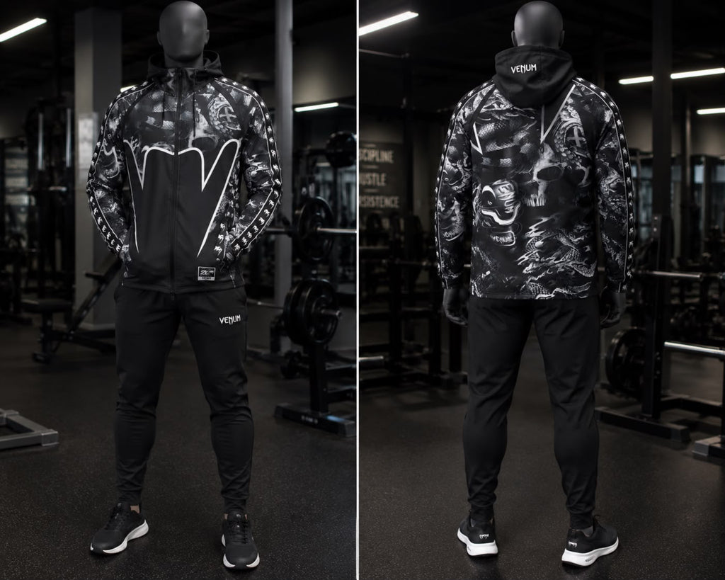 Venum Black Tracksuit – Спортен анцуг (горнище + долнище)