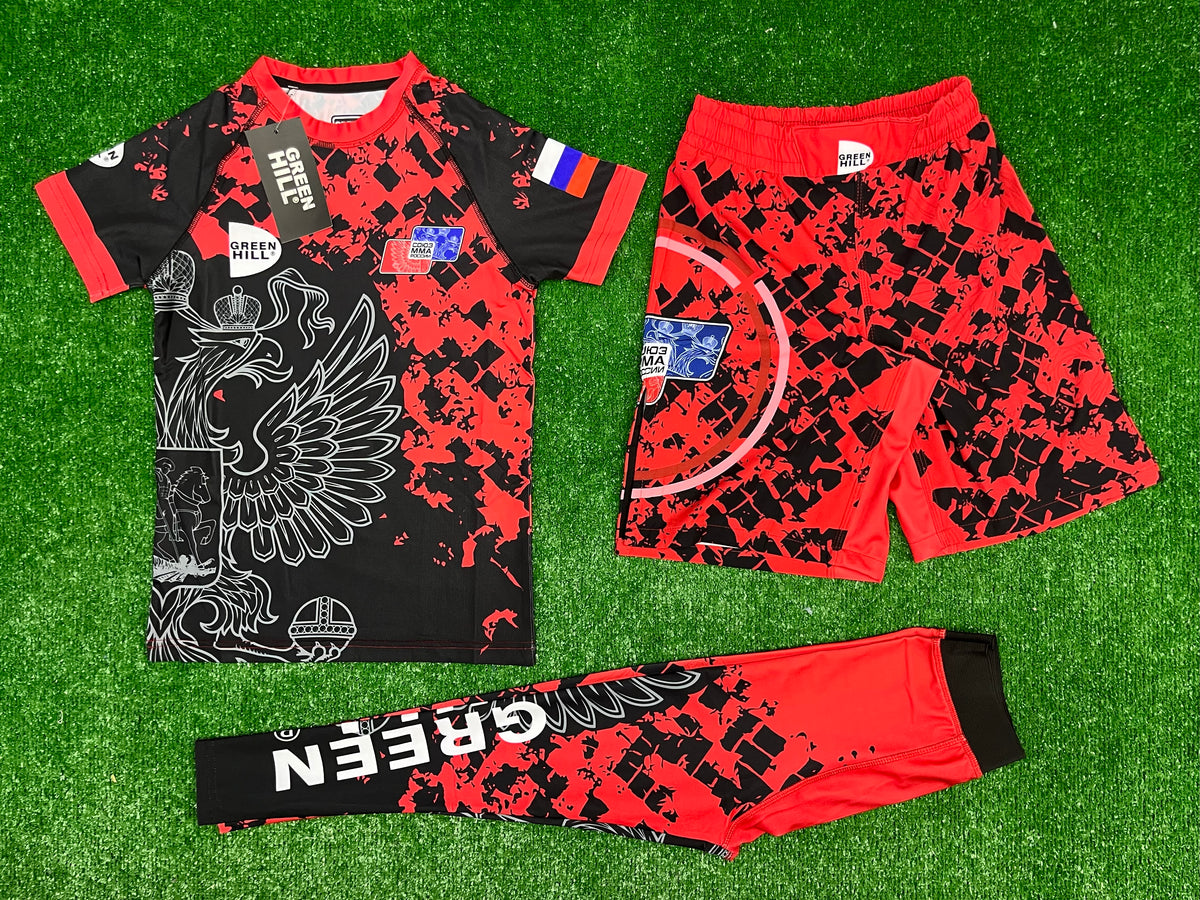Детски UFC Venum fight kit -спортен екип (тениска + шорти + клин)