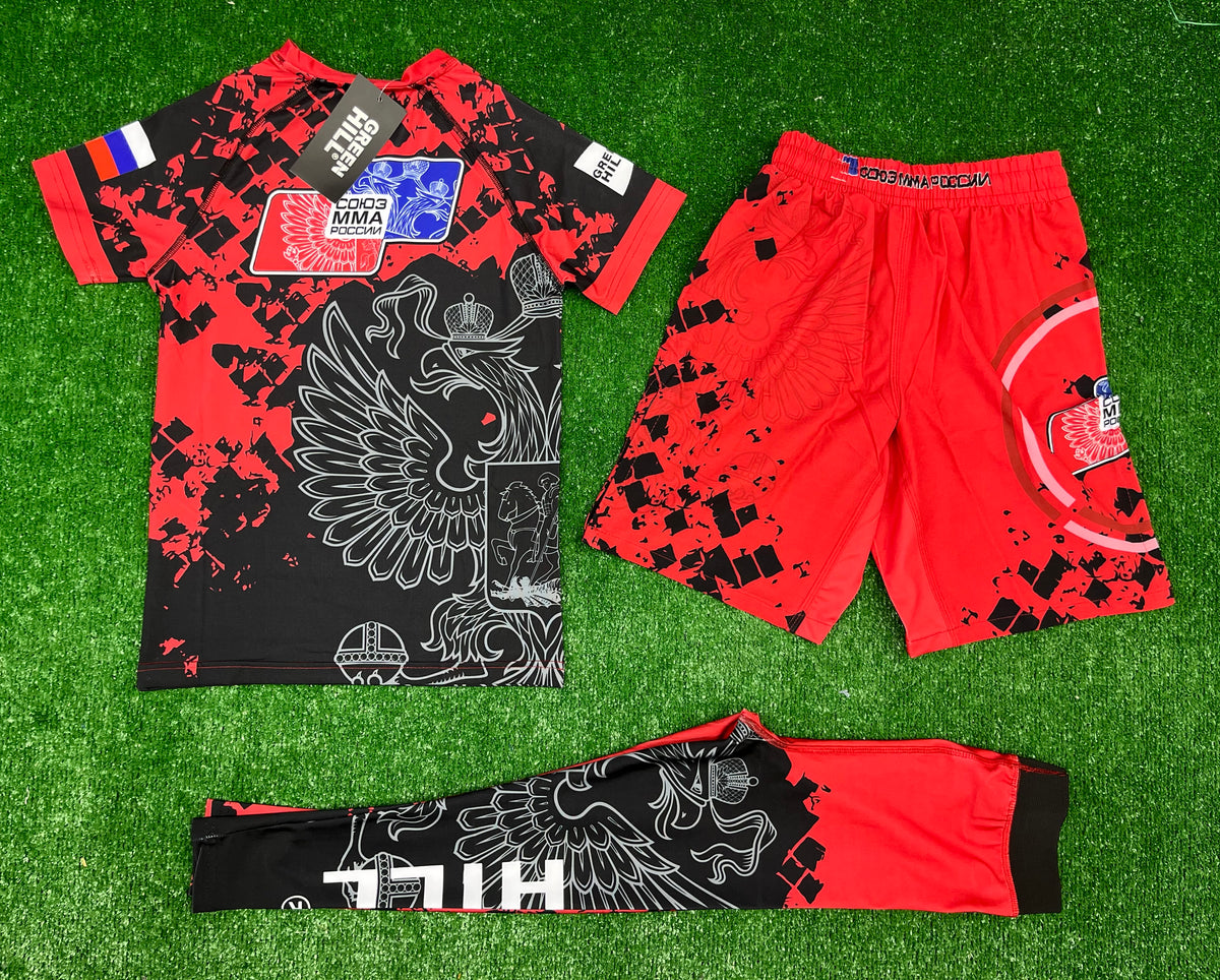 Детски UFC Venum fight kit -спортен екип (тениска + шорти + клин)