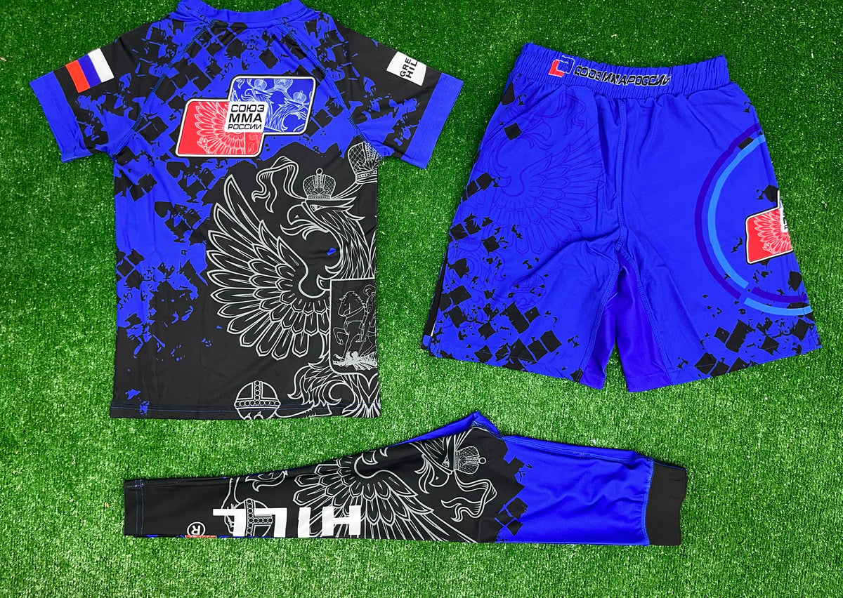 Детски UFC Venum fight kit -спортен екип (тениска + шорти + клин)